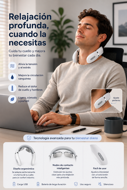 Masajeador Cervical Con Tecnología EMS