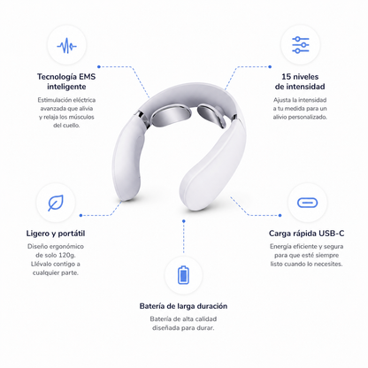 Masajeador Cervical Con Tecnología EMS